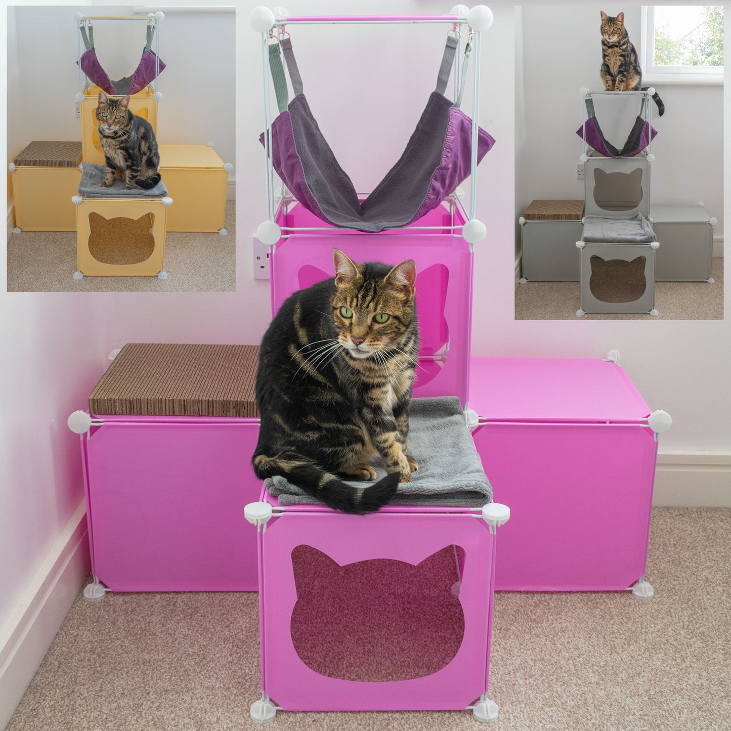 Kitty Cubby Cat Cube Play Tower MIDI-0