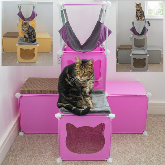 Kitty Cubby Cat Cube Play Tower MIDI-0